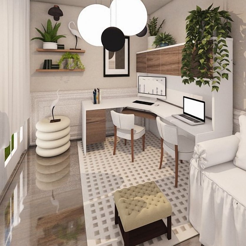 Mid-century home office