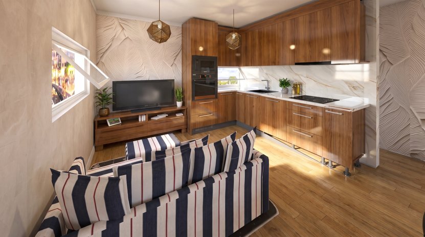 Mid-century living room