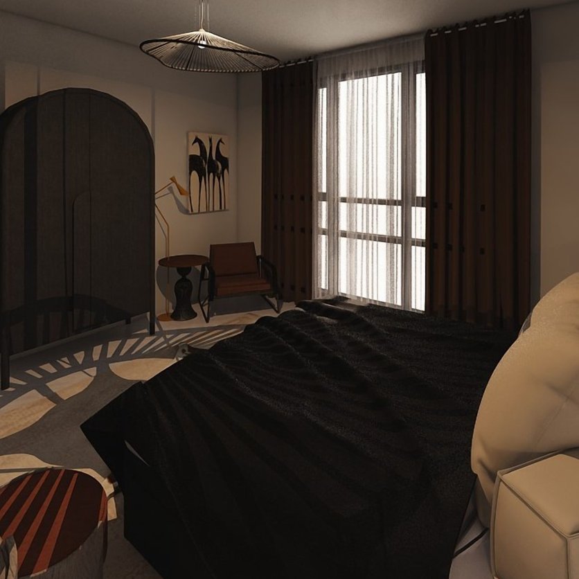 Mid-century bedroom