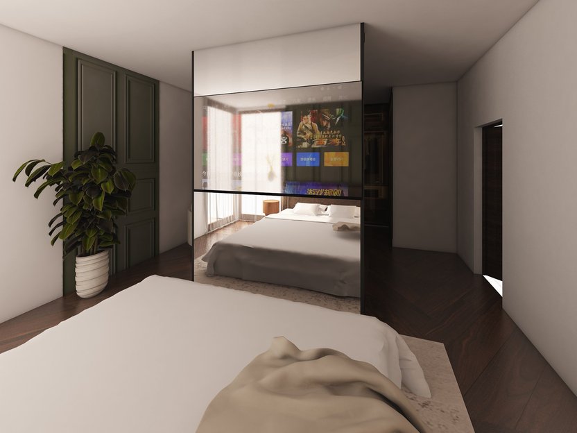 dormitorio estilo Mid-century