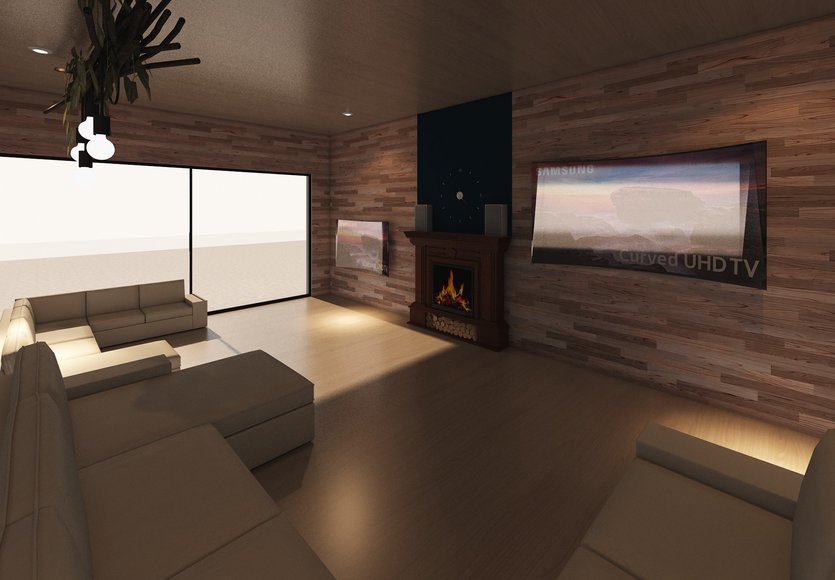 Mid-century living room
