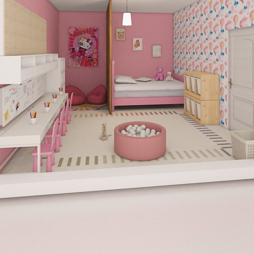 Boho kids room