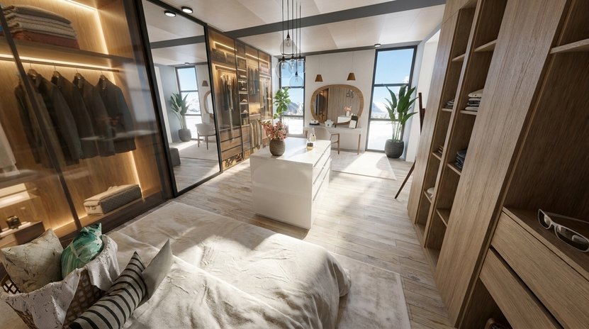 Contemporary bedroom