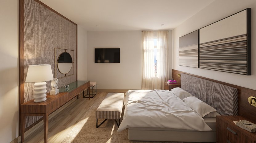 Mid-century bedroom