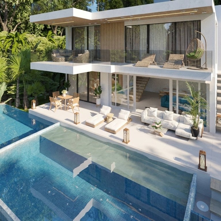 Contemporary outdoor space