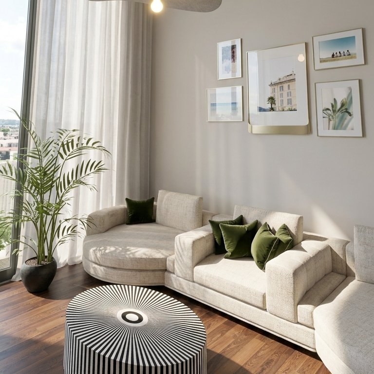 woonkamer in Mid-centurystijl