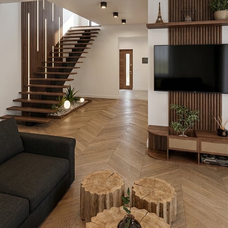 Mid-century living room