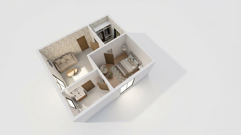 Mid-century floor plan