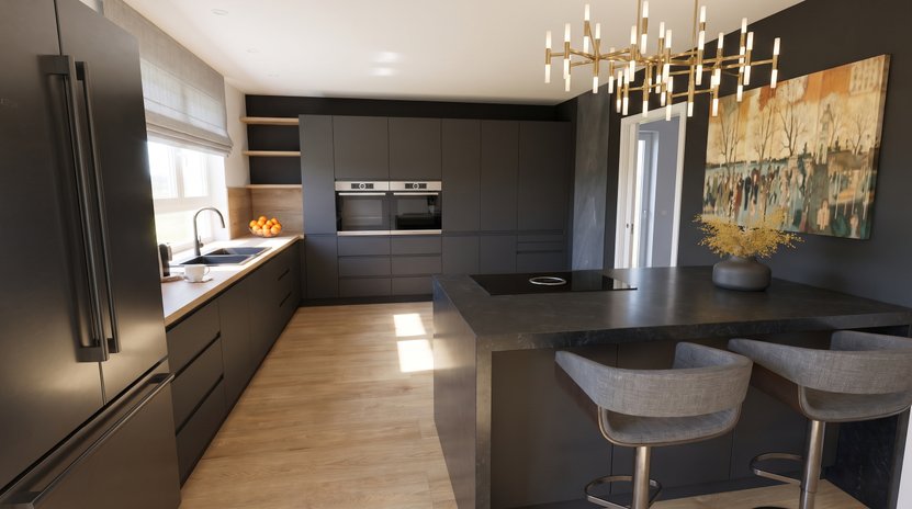 cucina in stile Mid-century