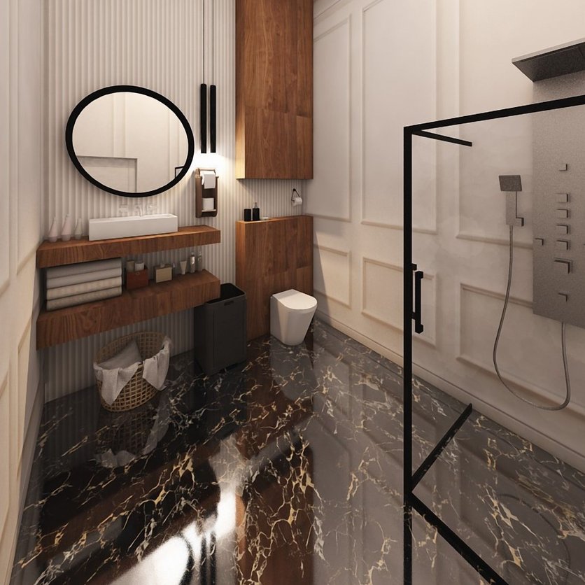 Mid-century bathroom