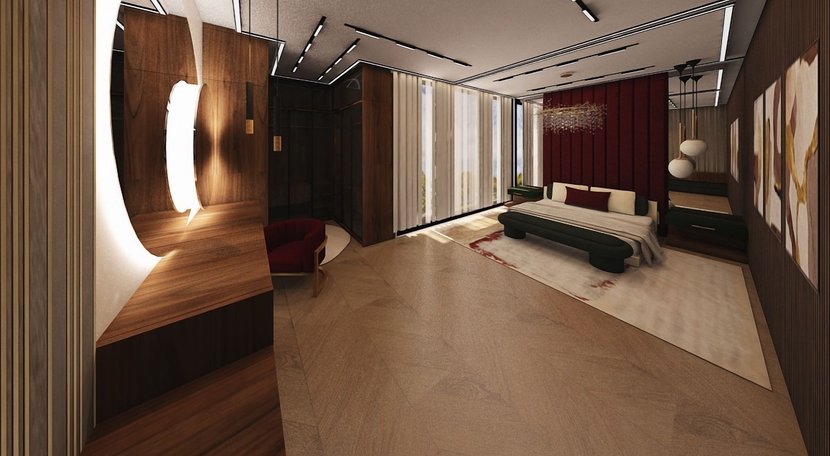 Contemporary bedroom