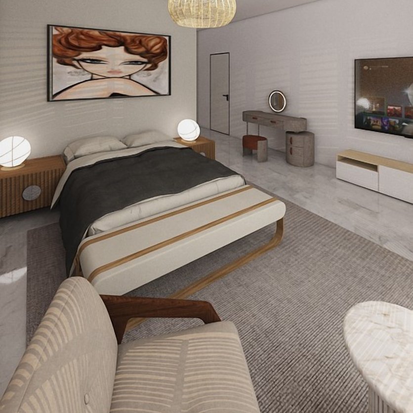 Mid-century bedroom