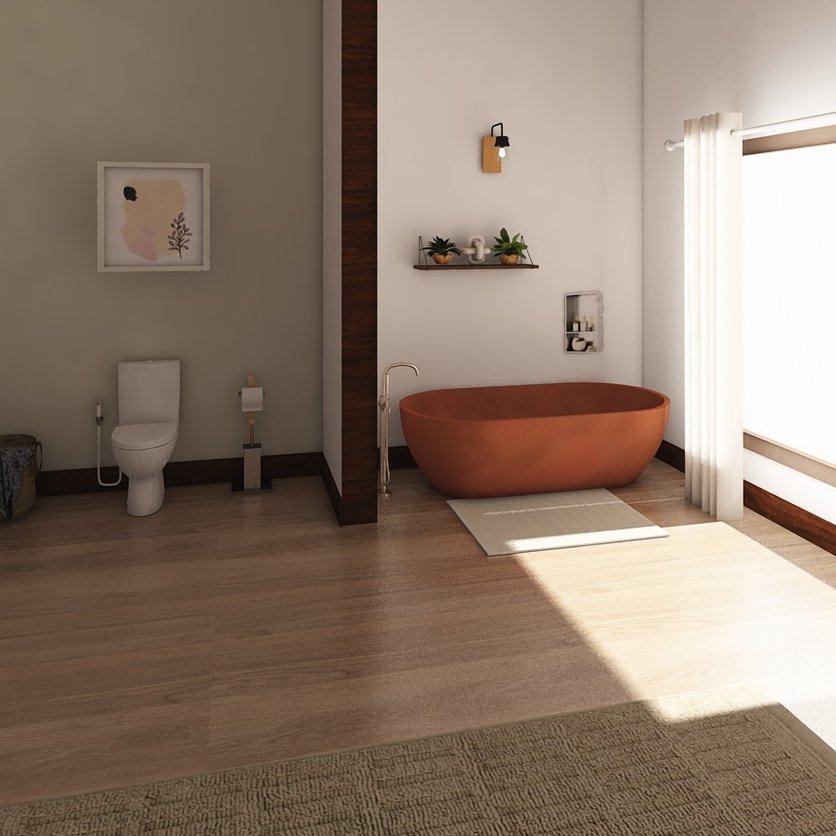 Japandi bathroom