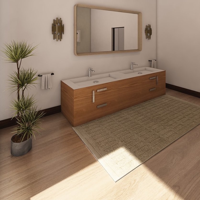 Mid-century bathroom