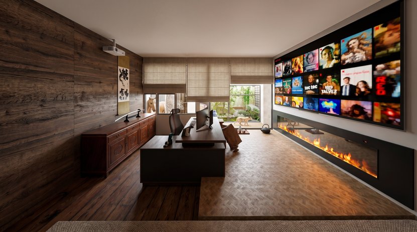 Asian home office