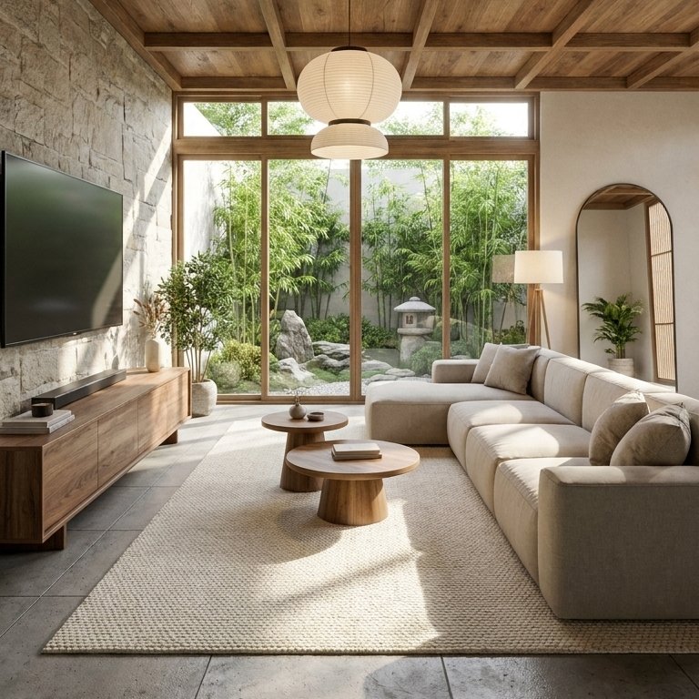 Wabi-sabi living room