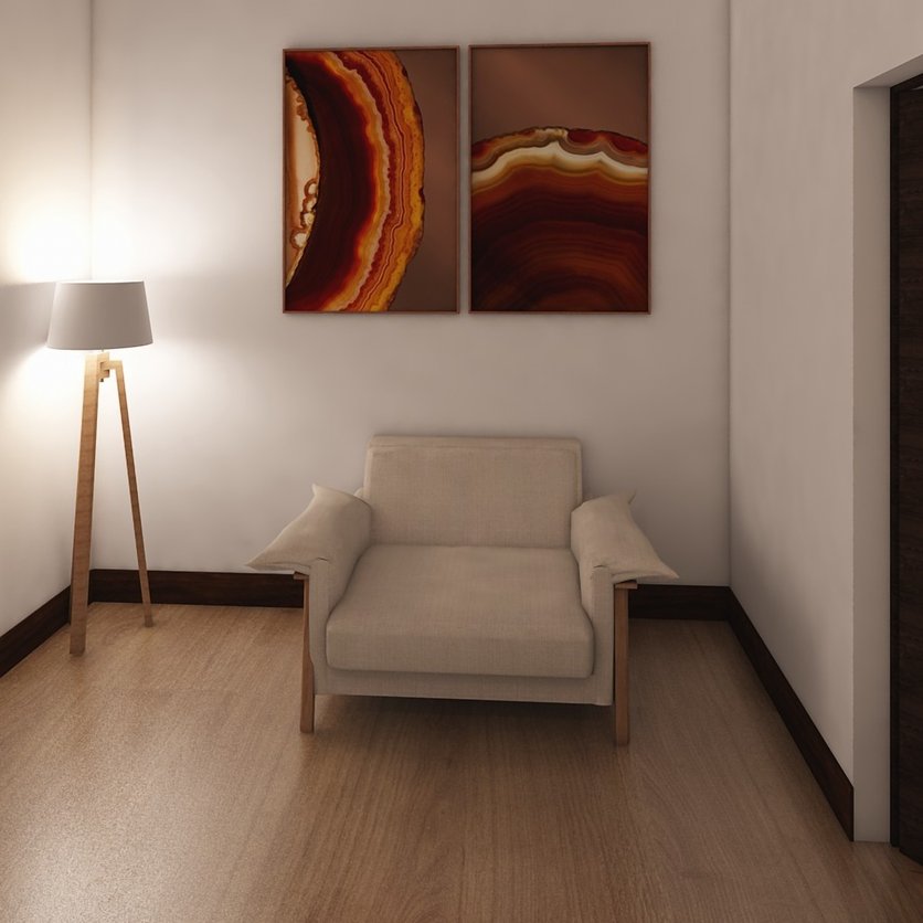 sala de estar estilo Escandinavo