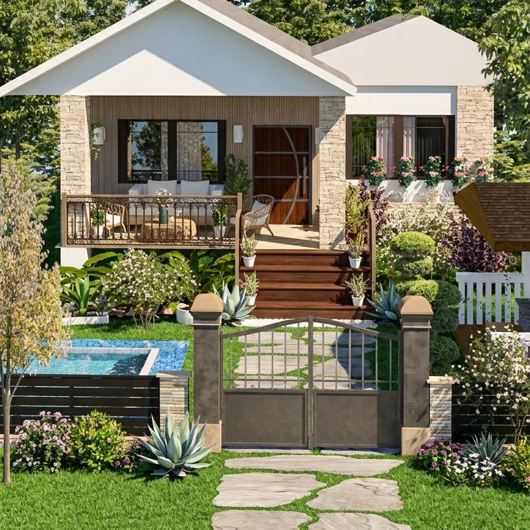 Landscape Tropical outdoor space