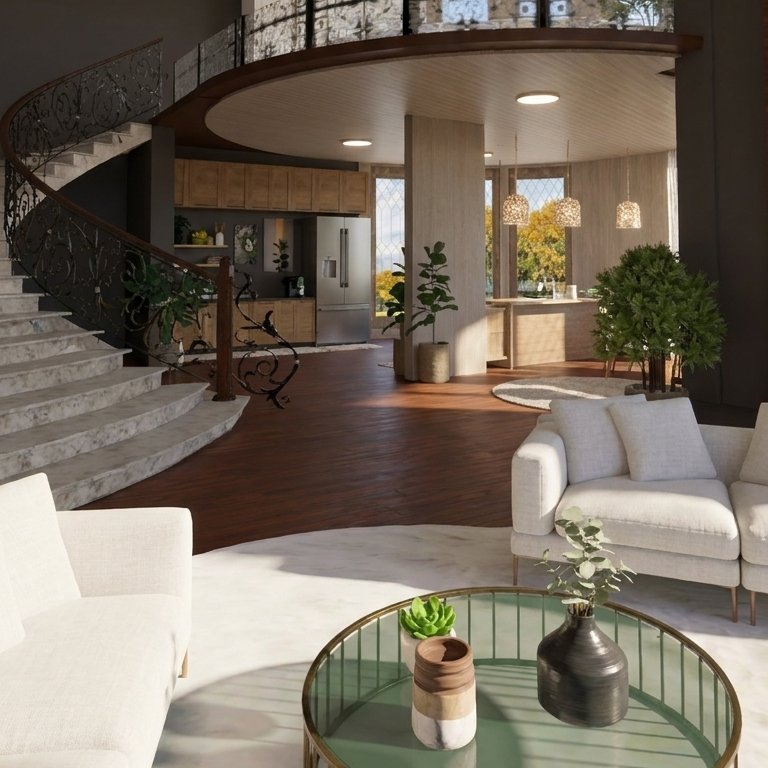 sala de estar estilo Contemporáneo