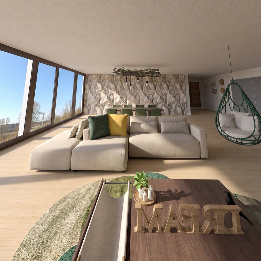 Mid-century living room