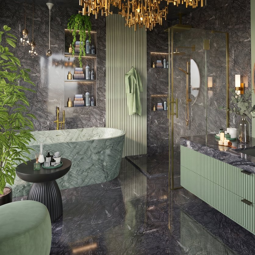 Mid-century bathroom