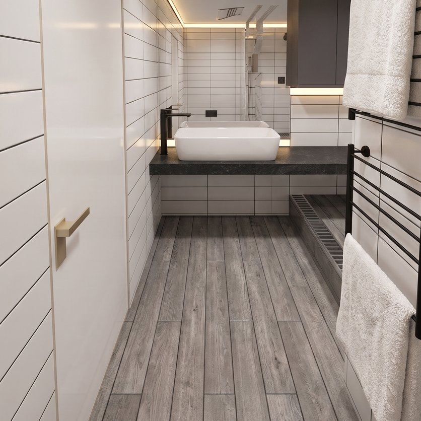 Mid-century bathroom