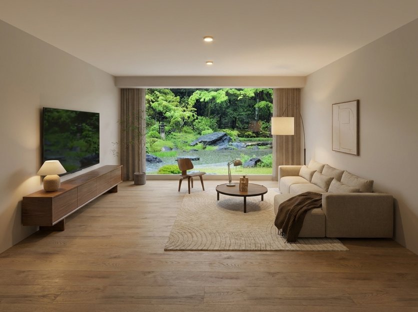 Wabi-sabi living room
