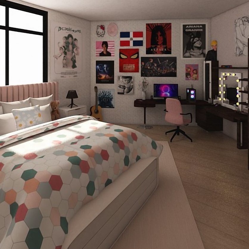 Mid-century bedroom