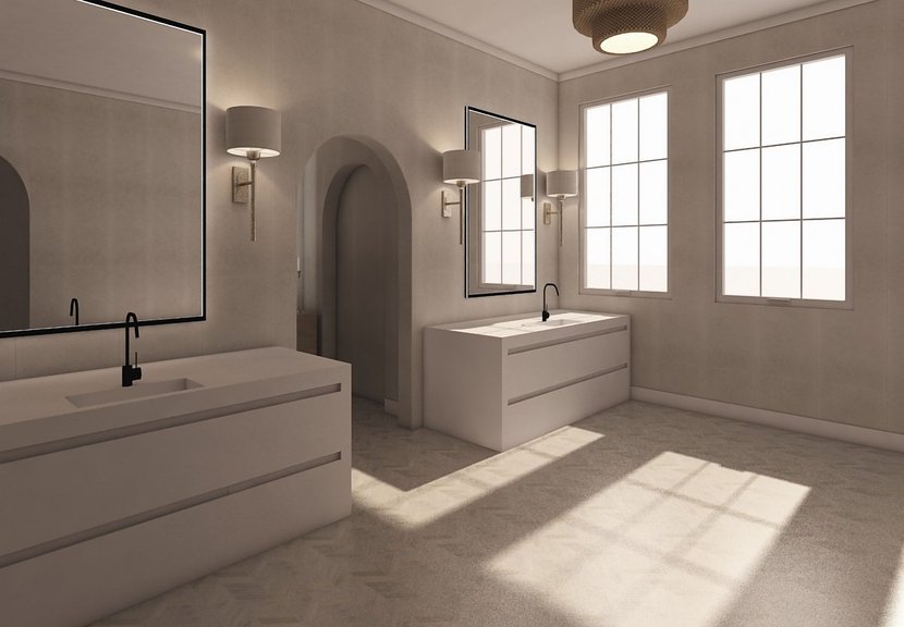 Contemporary bathroom