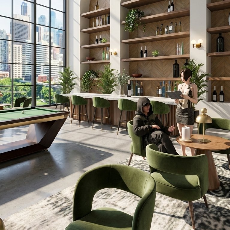 Mid-century cafe