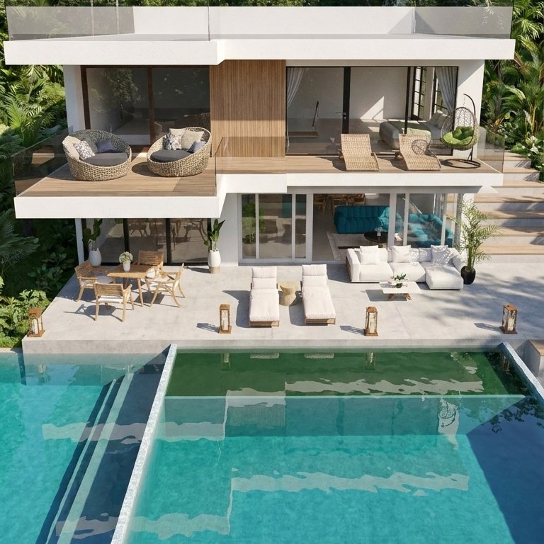 Mid-century outdoor space