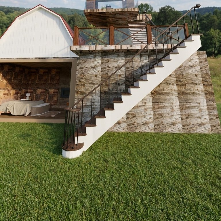 espacio exterior estilo Casa de campo