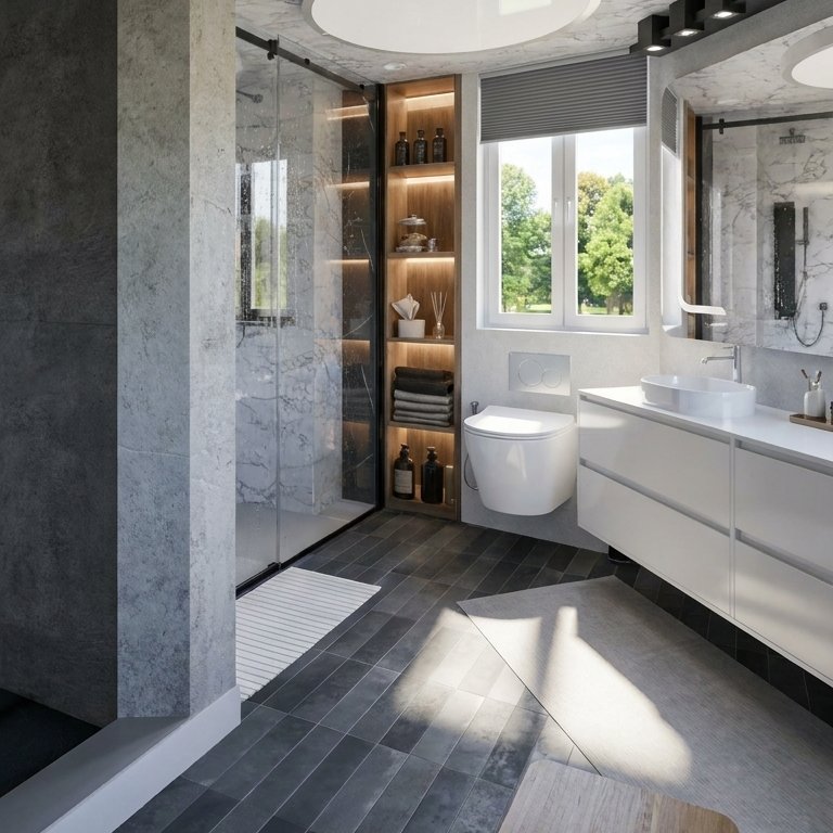 Mid-century bathroom