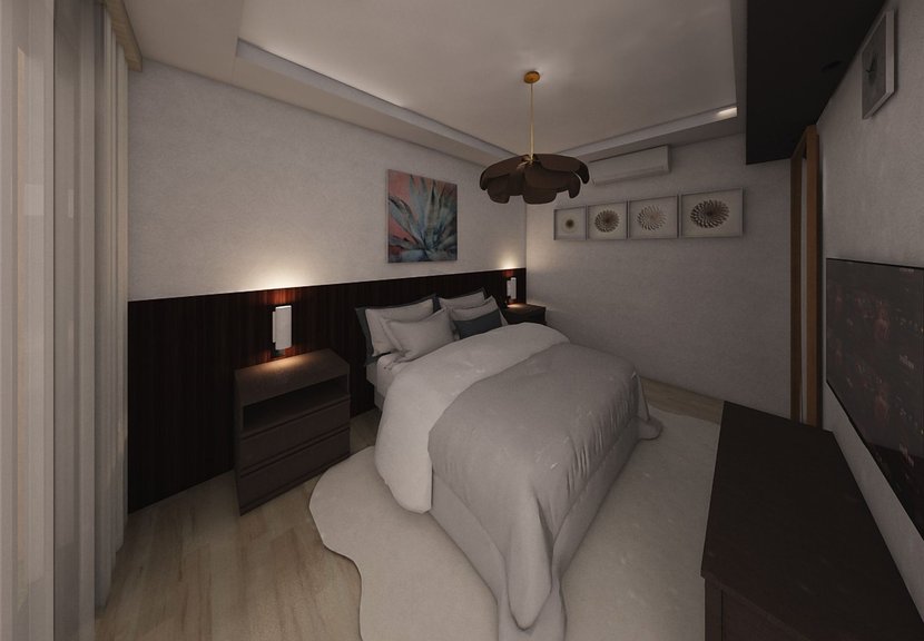 dormitorio estilo Contemporáneo