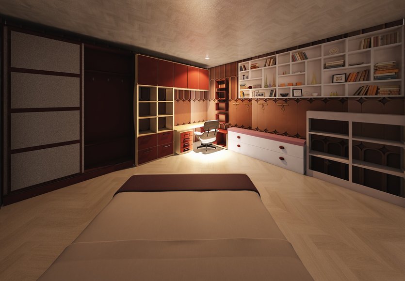 Mid-century bedroom