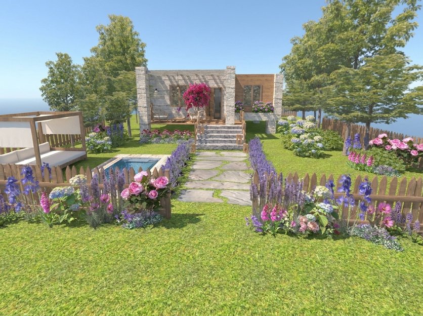 espacio exterior estilo Landscape Woodland