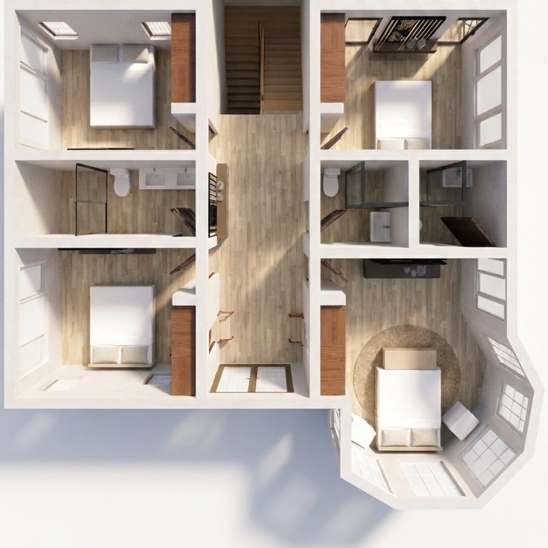 Mid-century floor plan