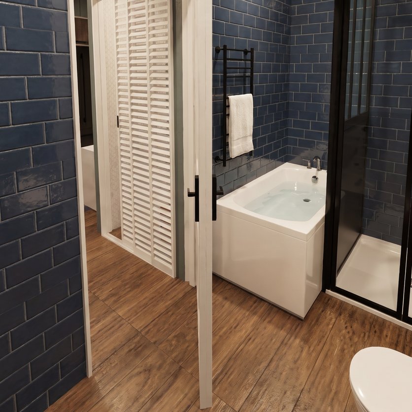 łazienka — styl: Mid-century modern