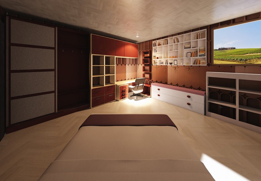 Mid-century bedroom