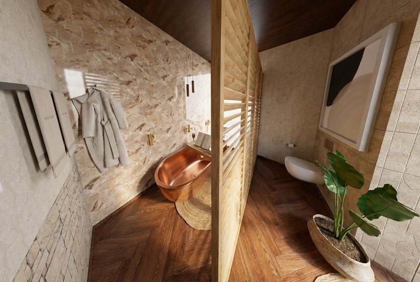 badkamer in Landelijkstijl