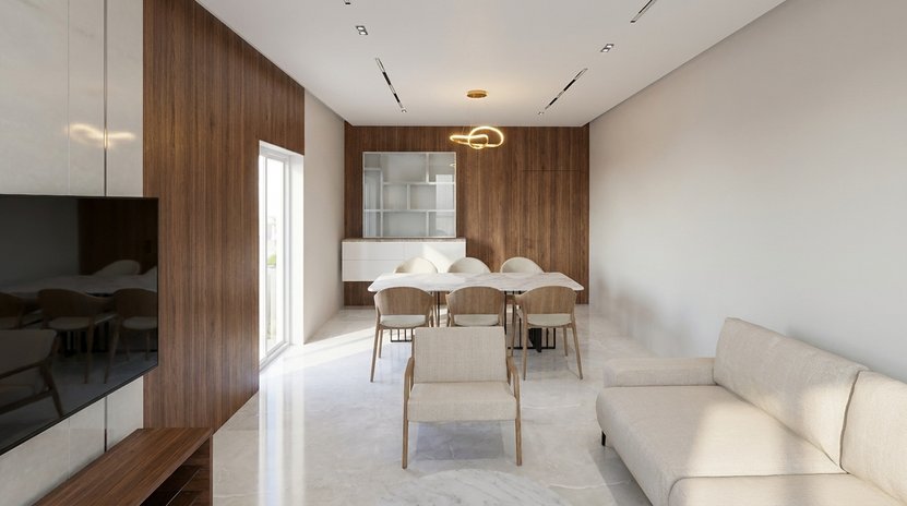 salon — styl: Mid-century modern