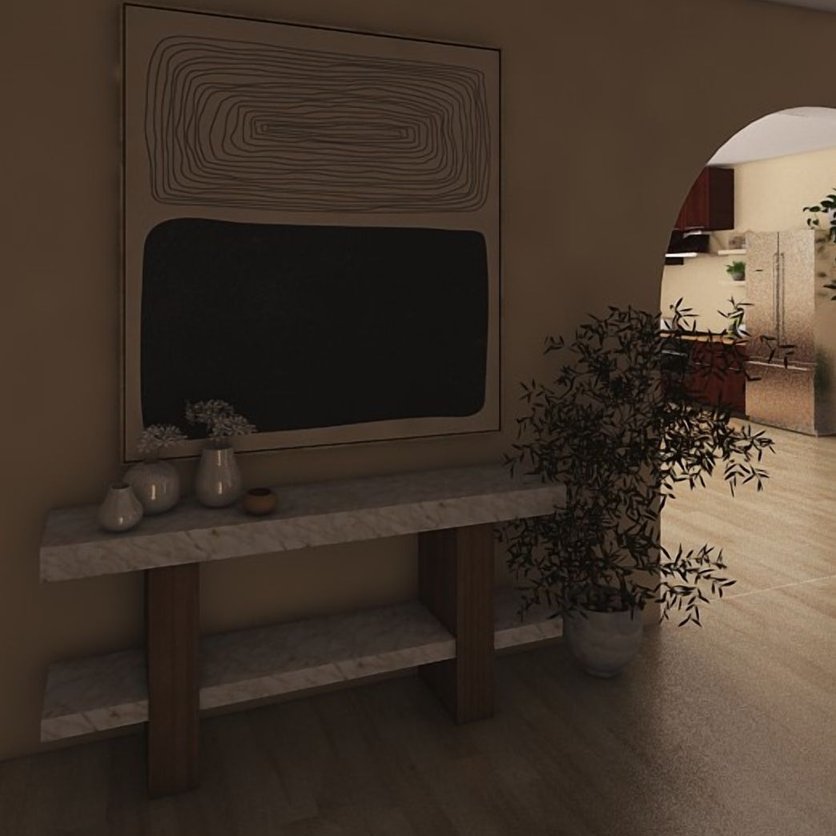 Mid-century hall