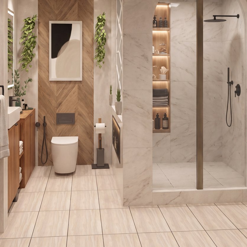 Mid-century bathroom
