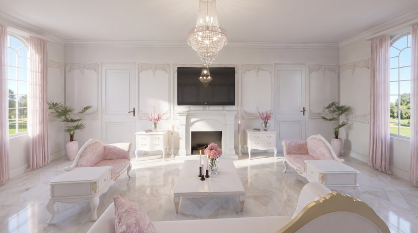 woonkamer in Victoriaansstijl