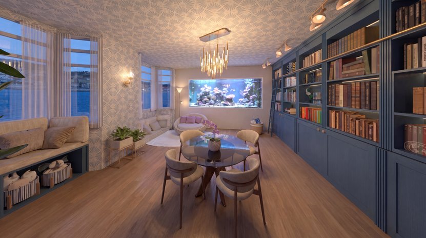 salon — styl: Nadmorski