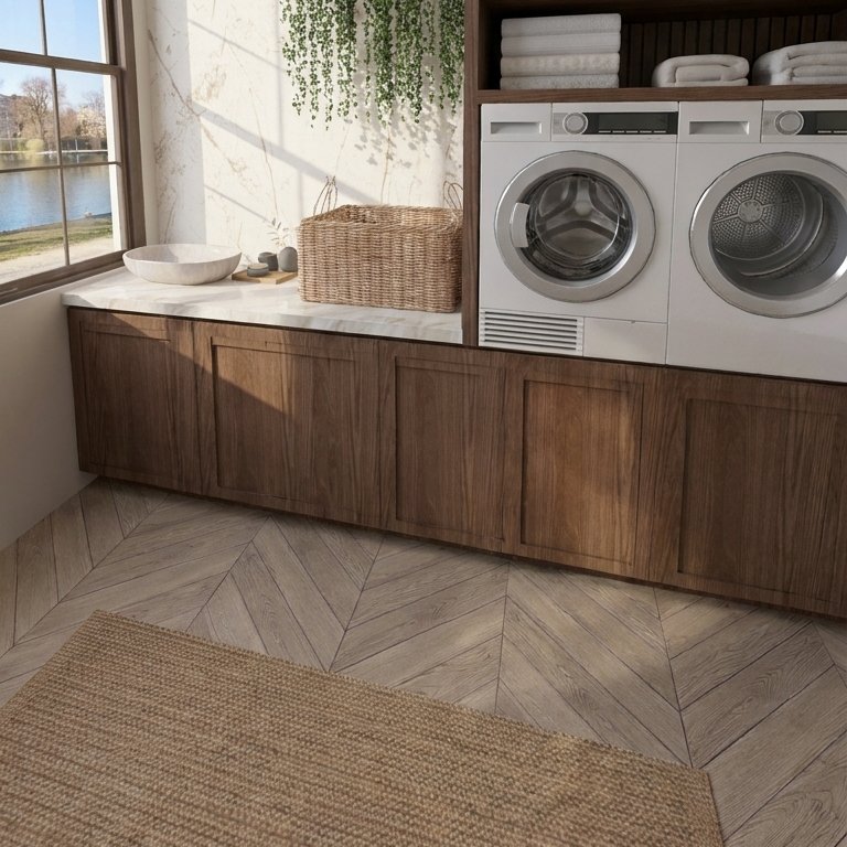 Scandinavian laundry room