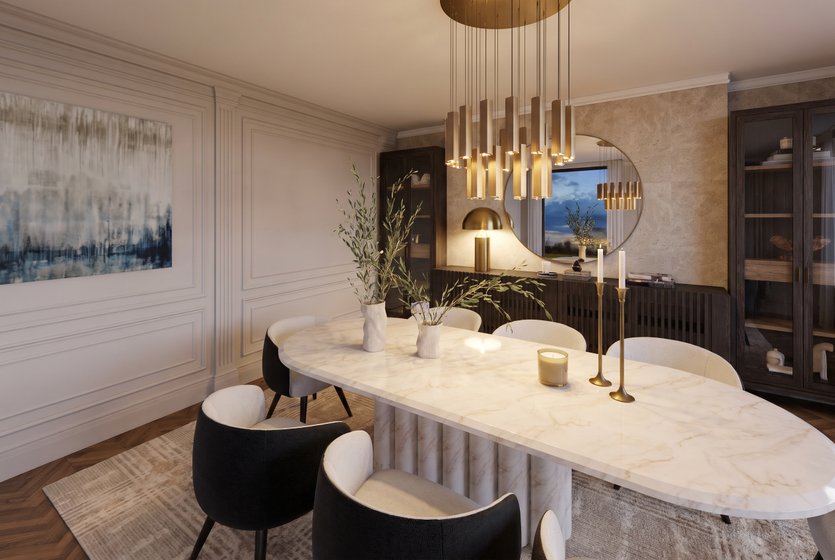 jadalnia — styl: Mid-century modern