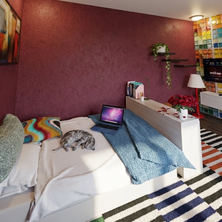 Mid-century bedroom