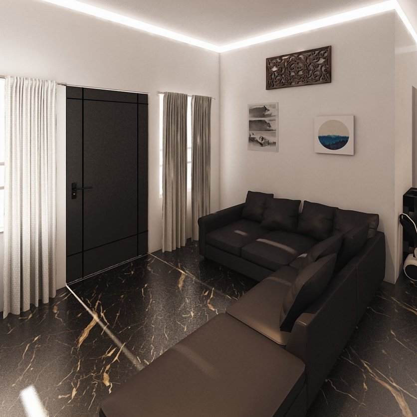 soggiorno in stile Mid-century
