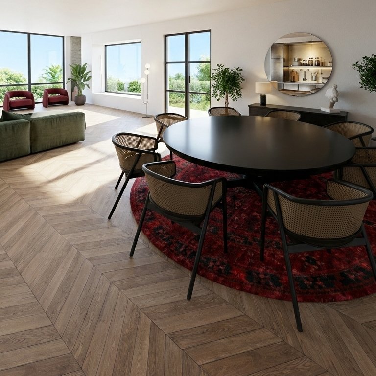 sala da pranzo in stile Mid-century
